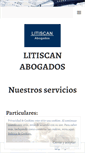 Mobile Screenshot of litiscanabogados.com