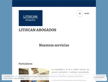 Tablet Screenshot of litiscanabogados.com